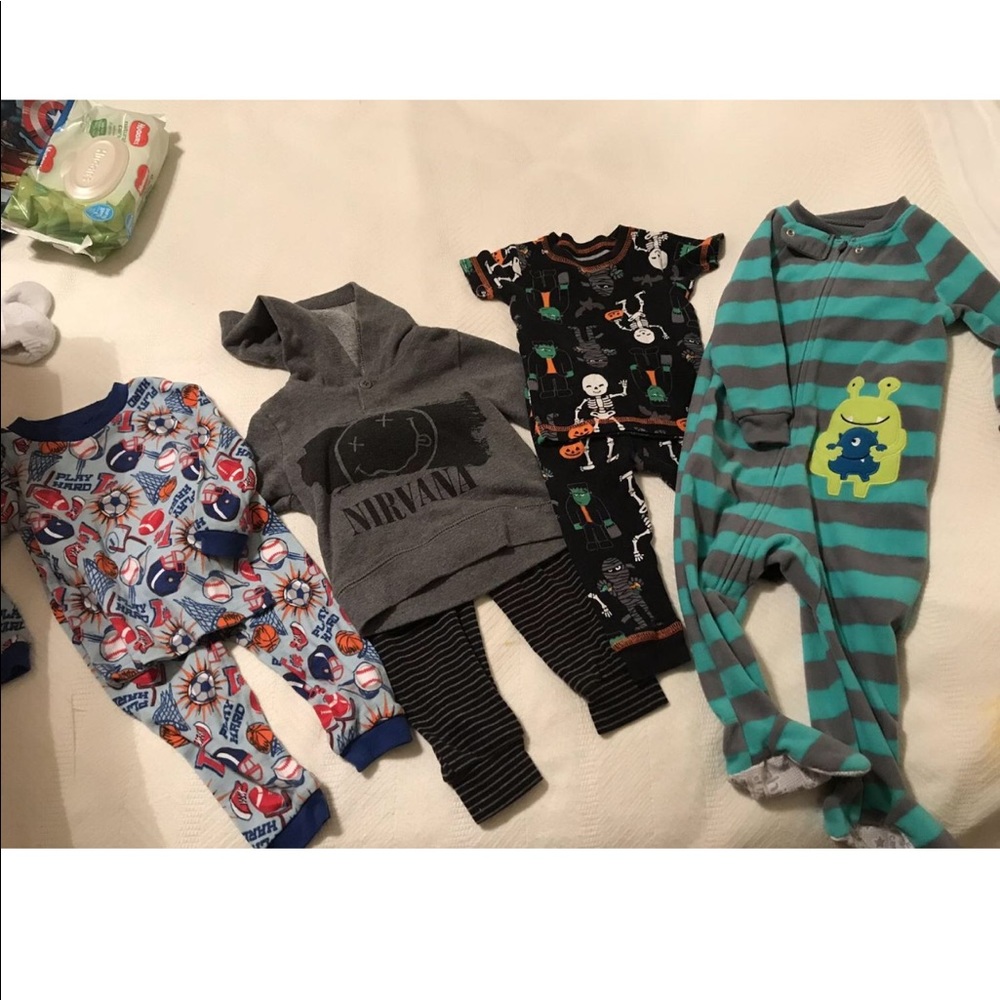 Boy pjs and nirvana outfit